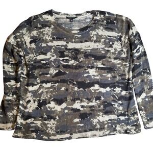 Rock Republic XL Camouflage Knit Sweater‎ Pullover Long Sleeve Top Men